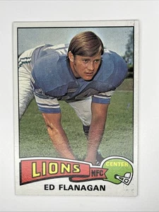 1975 Topps Ed Flanagan Detroit Lions #250 - Imagen 1 de 2