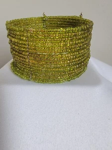 Green Stacked Beaded Bracelet - Picture 1 of 6