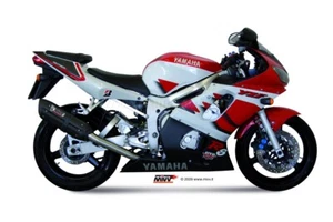 Terminale Scarico MIVV Suono Nero Acciaio inox per Yamaha Yzf 600 R6 1999 > 2002 - Imagen 1 de 4