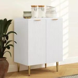 Small Sideboard Storage Cabinet Adjustable Shelf Kitchen Modern Style Side Unit - Picture 1 of 7
