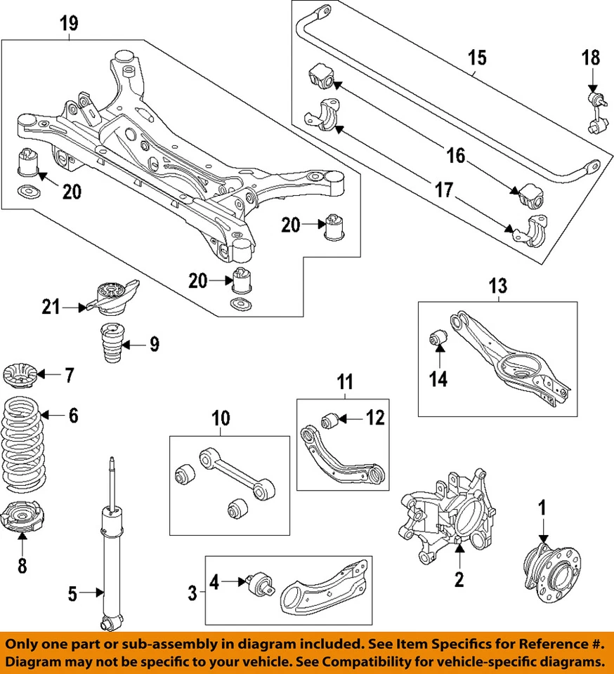 HYUNDAI OEM 19-25 Santa Fe Shocks Components-Upper Mount 55310S1100 - Image 1 of 1