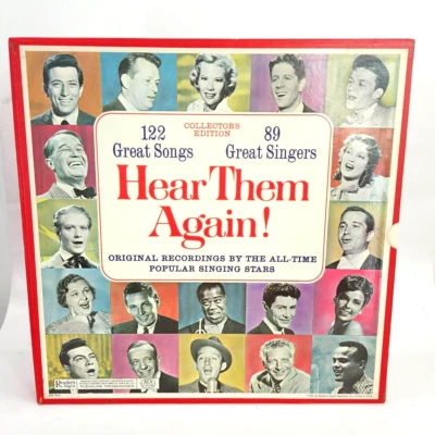 Hear Them Again! Vinyl Record 122 Great Songs 89 Great Singers Collector Edition - Bild 1 von 4