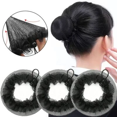 Elegant Drawstring Bun Hair Net  For Women Girl Hair Accessories - Image 1 of 4