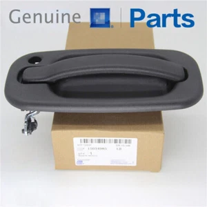 Nueva manija de puerta exterior negra delantera izquierda lado del conductor se adapta a Chevy GMC - Imagen 1 de 10