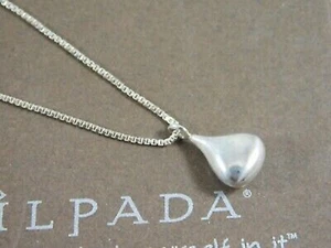 Collar colgante de lágrima par perfecto de plata esterlina Silpada N2716 - Imagen 1 de 12