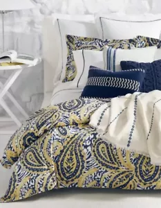 RALPH LAUREN PAPAGEI CAY BLAU KÖNIGSBETTDECKE BETTDECKE ABDECKUNG - Bild 1 von 2