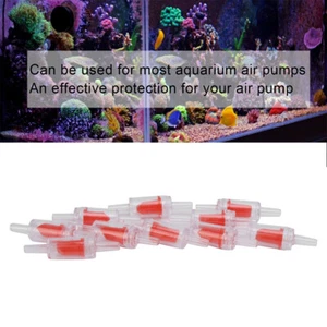 10pcs Aquarium Air Pump Check Valves Red One Way Check Valve for Fish Tank - Picture 1 of 6