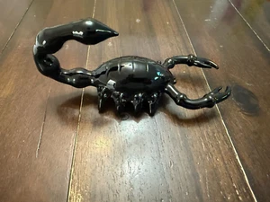 Ciotola per pipa in vetro premium 6" arte scorpione nero - Foto 1 di 3