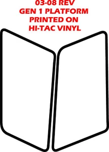 SKI DOO SNOWMOBILE WRAP REV  03X08 FACTORY REPRODUCTION NUMBER PLATE DECAL KIT - Picture 1 of 1