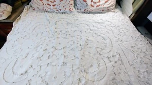 Edredón King Blanco Algodón Encaje Corte con Fundas de Almohada y Falda ELEGANCIA IMPERIAL - Imagen 1 de 12