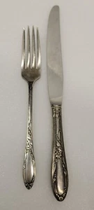 HEIRLOOM VIRGINIAN STERLING SILVER  4 FORKS 6 knives #3713 - Picture 1 of 12