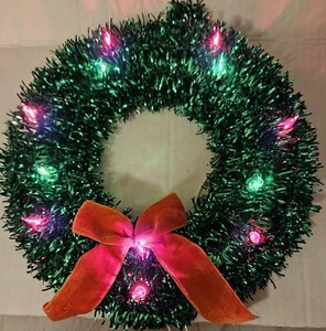 VTG General Electric Merry Midget Lighted Wreath 12 Light Set IOB Tested--Works - Picture 1 of 13