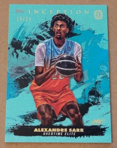 2021-22 Topps Inception Overtime Elite OTE #55 Alexandre Sarr Aqua 19/25 Made - Bild 1 von 2