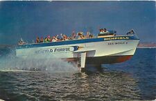 1965 The Richfield Hydrofoil Boat at Sea World, San Diego, California Postcard