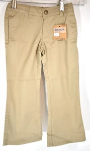Girls Lands End Khaki Bootcut pants Size 4 NWT - Picture 1 of 7