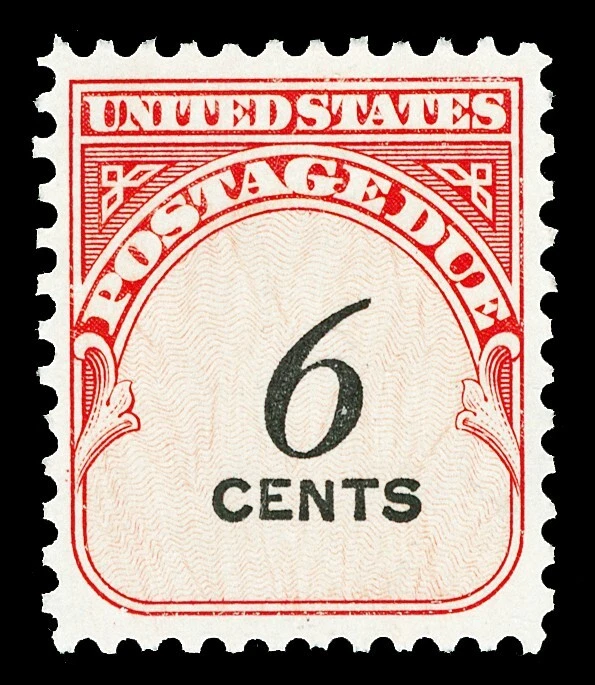 Scott J94 1959 6c Postage Due DULL GUM VARIETY Mint F-VF NH Cat $70 - Image 1 of 1