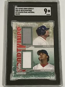 2013 Sports Kings Series F David Ortiz/Pedro Martinez SGC 9 Duel Jersey Silver - Picture 1 of 2