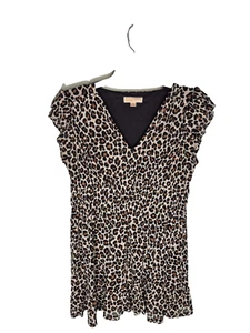Michael Kors Dress Womens XX Large Animal Print Y2K Babydoll Western Mob Wife - Picture 1 of 8