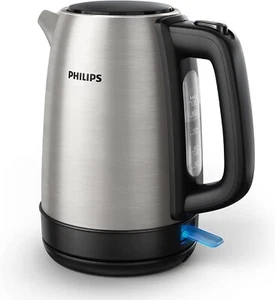 Bollitore Elettrico - 1,7 L, Coperchio a Molla, Spia Luminosa, Acciaio, Philips - Foto 1 di 6