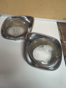 70's Toyota Corolla SR5 Liftback Headlight Buckets BezelsRings Cibie Lenses, Set - Picture 1 of 23