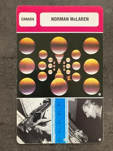 CARTE FICHE CINEMA REALISATEUR NORMAN MCLAREN  - Picture 1 of 1