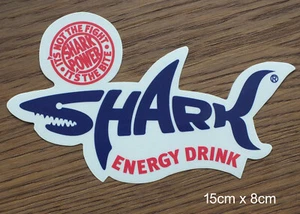 Vecchio adesivo sticker Shark Energy Drink anni 90 - Foto 1 di 1