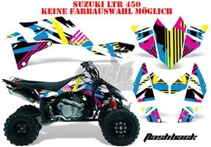 KIT GRÁFICO DE DECORACIÓN DE CARRERAS AMR ATV SUZUKI LTR 450 LT-R FLASHBACK B - Imagen 1 de 2