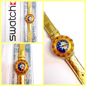 Swatch Scuba Neu Golden Island SDK112 1993 Vintage Armbanduhr 90er - Bild 1 von 8