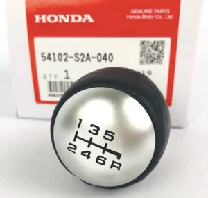 HONDA ORIGINAL FABRICANTE DE EQUIPOS ORIGINALES S2000 AP1 AP2 PERILLA DE CAMBIO DE CUERO 54102 - S2A - 040 - Imagen 1 de 6
