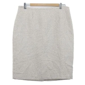 Calvin Klein Women's Tweed Pencil Skirt, Size: 12, Light Beige - Picture 1 of 4