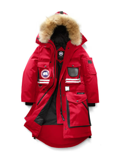 $1550 Canada Goose Liberty Parka Donna Fortune Rosso Nuovo senza etichette XS 2XS