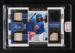 2022 Panini Three and Two Full Count Swatches Black /10 Vladimir Guerrero Jr