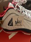 Chaussures de basketball de sport homme Fila Grant Hill blanches Taille 12 olympiques USA CA DS
