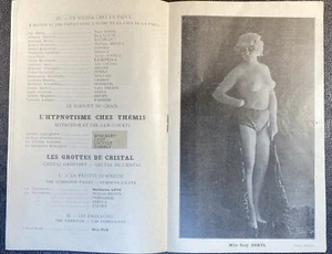 1900c ORIGINALE VINTAGE FOGLI PROGRAMMA BERGERE ~ MLLE SUZY BERYL ~ MLLE EXIANE - Foto 1 di 9