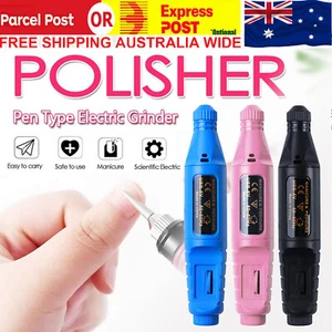 Electric Nail File Drill Bits Tool Machine Grinder Art Manicure Pen Shaper Au - Picture 1 of 12