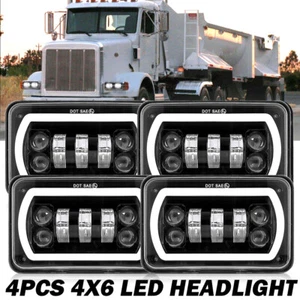 4pcs 4x6'' LED Headlights Hi/Lo Sealed Beam Fog Lamp For GMC W3500 W4500 W5500 - Bild 1 von 12