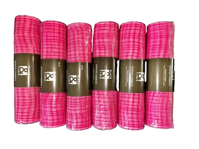 6 Rolls 10" x 18' Pink Decorative Mesh Wreath Making Crafts by Place & Time - Image 1 of 3