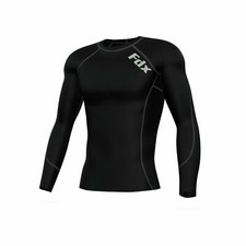 FDX  Mens Compression Armour Base Layer Top Long Sleeve Thermal Gym Sports Shirt