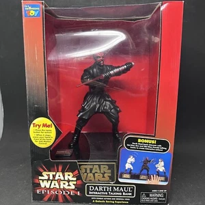 Star Wars Episodio 1 Amenaza Fantasma Darth Maul Banco de Monedas Hablante Interactivo - Imagen 1 de 14