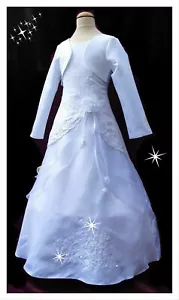 Vestido de comunión pañuelo de velas falda de velas vestido de comunión bolso 128 13 4 140 146 152 - Imagen 1 de 19