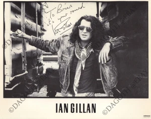 IAN GILLAN 8x10 Promo, DEEP PURPLE Smoke on the Water Sabbath Autograph / SIGNED - Picture 1 of 1