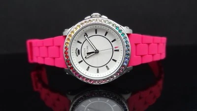 Juicy Couture 1901277 Pedigree Pink Silicone Band Women's Watch $195 - image 1 of 4