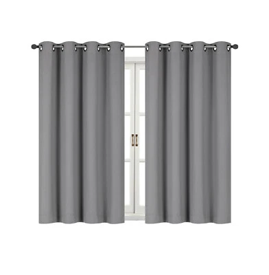 Cortinas de ventana de baño y cocina 100 % térmicas apagadas - colores y tamaños surtidos Foto 1 de 4