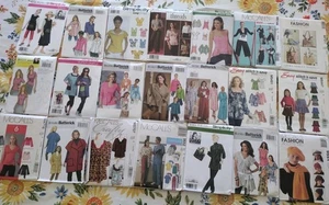 Lot 21 70’s & 80’s Vintage Ladies Sewing Patterns Simplicity, MCcalls, Butterick - Picture 1 of 4