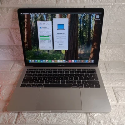 Apple MacBook Pro 13 inch Core i7 2.5GHz 16GB 256GB 2017 A1708 Silver 2 sequoia - Image 1 of 4