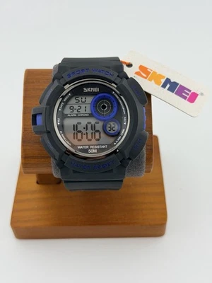 SKMEI Digital Sport Watch Black/Blue – 50M Water Resistant, Excellent - Image 1 of 4