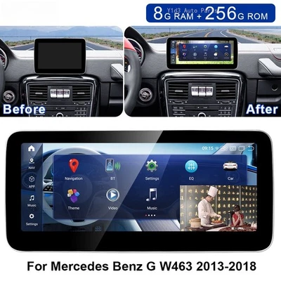 DVD estéreo rádio GPS carro Android 10,25"" 8+256G para Mercedes Benz G W463 2013-18 - Imagem 1 de 4