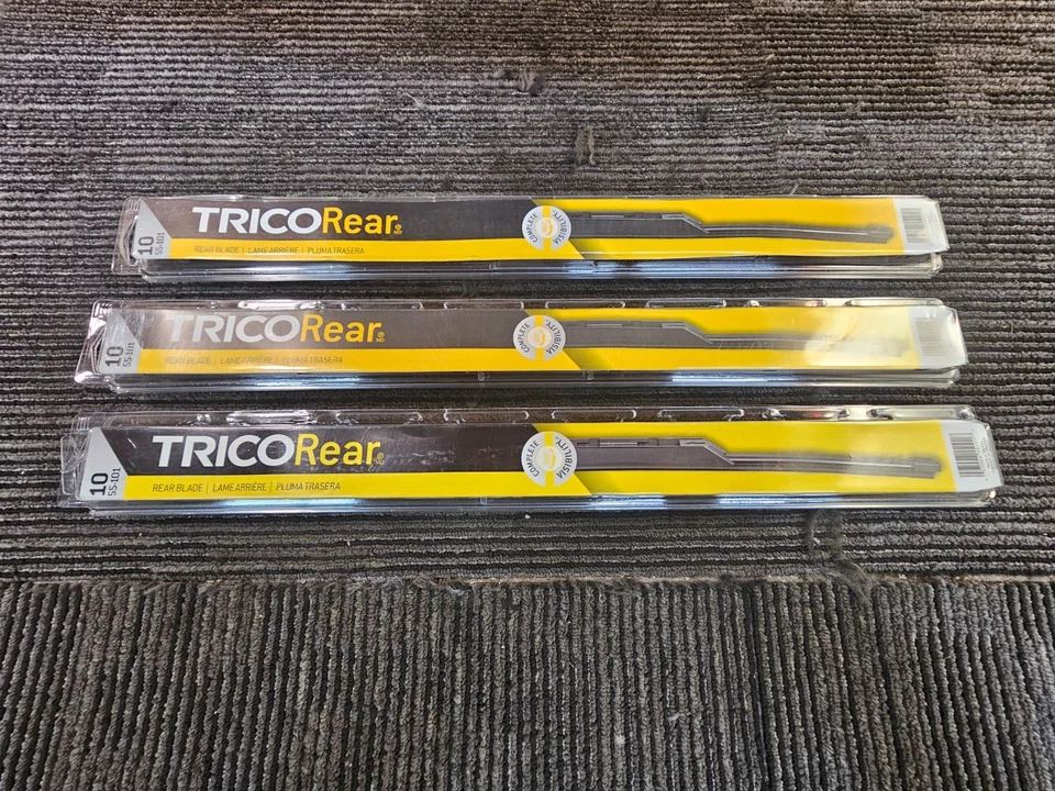 (数量 3) Trico 55-101 后 10 英寸黑色 Wiper 刀片适用于 2022 - 2024 凯迪拉克凯雷德 — 第 1/4 张图片