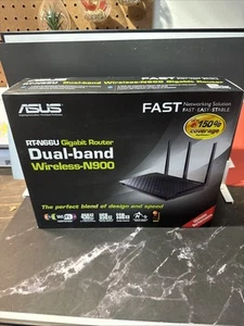 ASUS RT-N66U 450 Mbps 4-Port Gigabit Wireless N Router - Picture 1 of 3