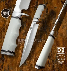 Modell # 5556 Impact Cutlery Custom Hand Made Bowiemesser D2 Stahlklinge Resin - Bild 1 von 11